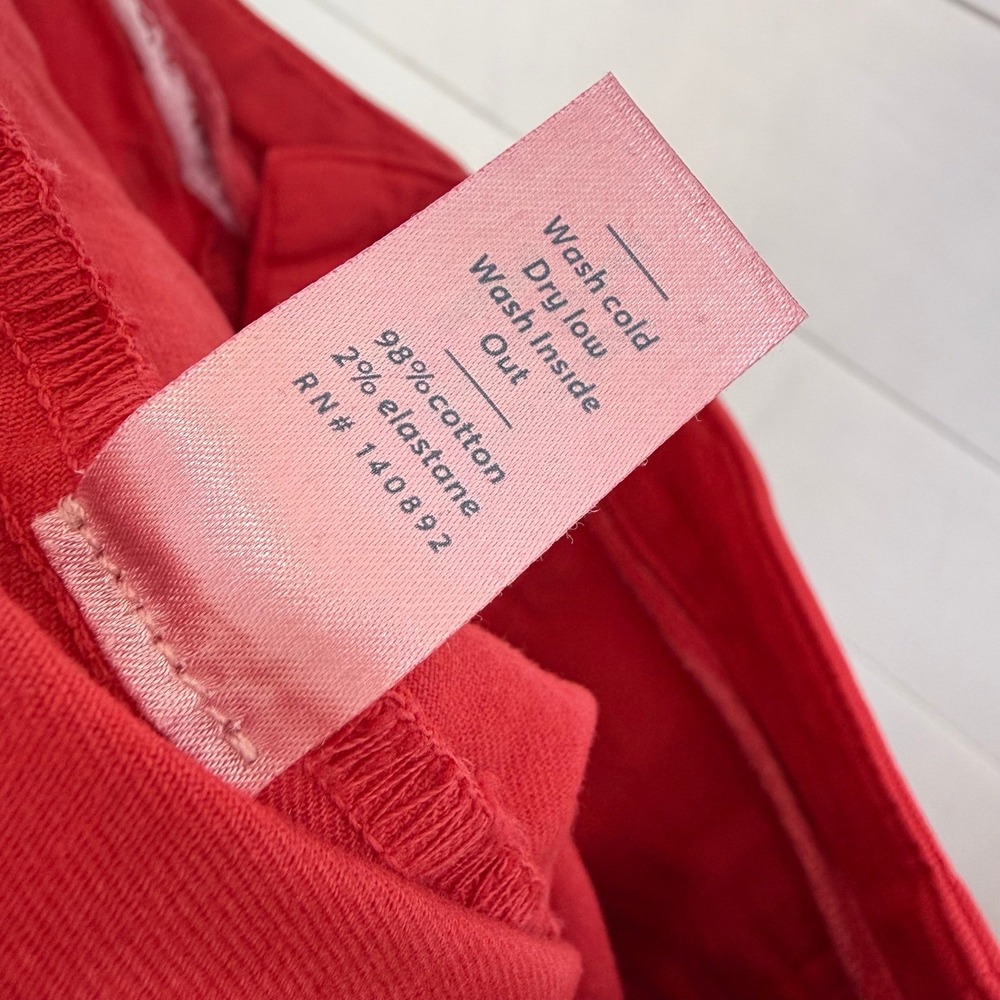 Marine Layer BRIDGET Red Wide‎ Leg Cropped Pants High Waisted WOMEN 4 - Picture 11 of 11